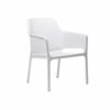 Sillón Net Relax Blanco de Nardi Con el característico patrón calado de rombos de la serie NET. Cómpralo online en De Tropen la mayor tienda de muebles de jardín de Málaga.