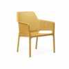 Sillón Net Relax Senape de Nardi Con el característico patrón calado de rombos de la serie NET. Cómpralo online en De Tropen la mayor tienda de muebles de jardín de Málaga.