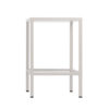 Mesa alta Cube 80 en Blanco Vista frontal