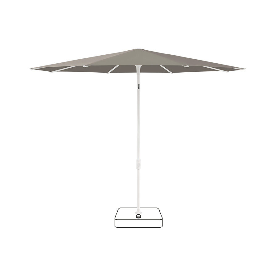 Sombrilla Smart Taupe de Glatz. Encuéntrala en la mayor tienda de muebles de exterior: De Tropen ¡y al mejor precio!
