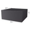 rectangular table and chair set cover with measurements: 190x220x85cm