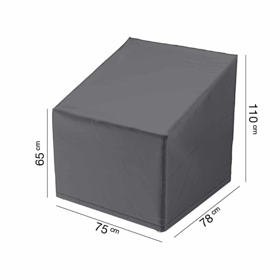 high-back armchair cover with dimensions