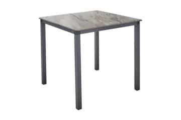 monaco table 80 x 80 structure in anthracite and board imitating stone