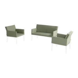 Conjunto AUSTIN Verde, dos sillones y un sofá de dos plazas