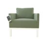 CASSIA Green Armchair front view