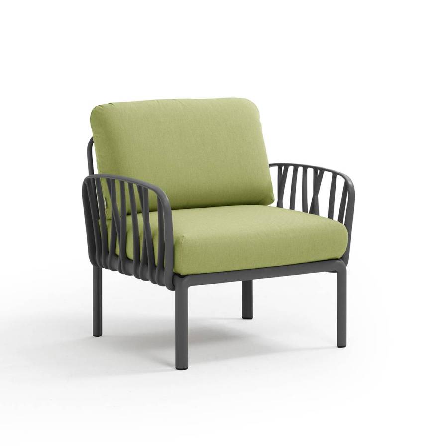 sillon komodo antracita-avocado