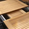 SOUTH WALLES extendable table, detail of how the table opens