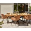 Delphine Coral 6 dining chairs around the Prado Ellips table, photo setting