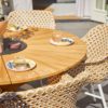 Mesa Provence con 3 sillas de comedor Delphine Honey