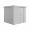 NEO 2B standard door, silver wall, silver roof door on a white background. By Biohort, find it at De Tropen, the largest garden furniture store in Malaga. Your outdoor furniture expert.