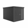 NEO 4B doble puerta, muros gris oscuro, puerta y techo gris oscuro sobre fondo blanco. De Biohort, encuéntrala en la mayor tienda de muebles de jardín de Málaga, De Tropen. Tu experto en mobiliario de exterior.