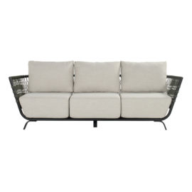 Sofa Winston Cuerda vista frontal sobre fondo blanco