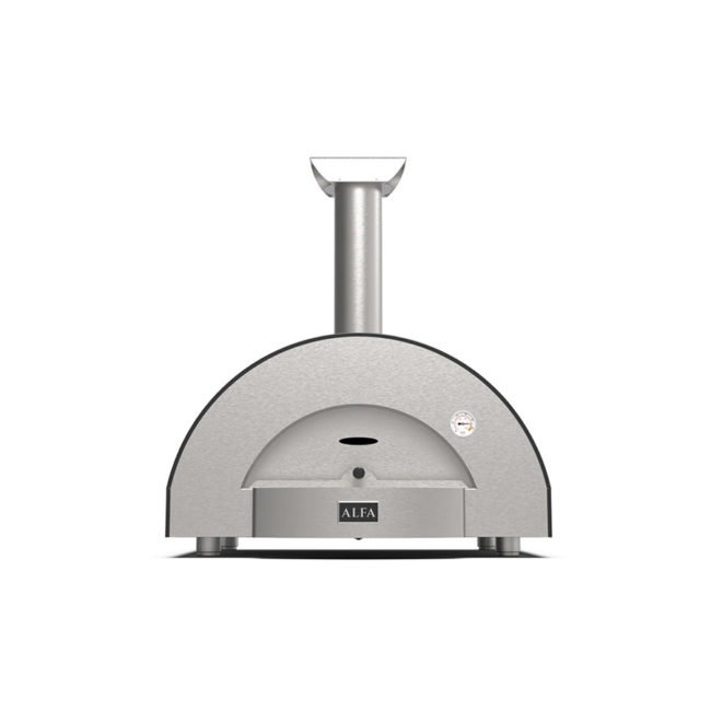 CLASSICO 2 Pizze wood oven front view over white background
