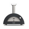 MODERN OVEN 3 Pizzas Fireplace view front on white background