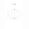 Oval solar light 40 measures - Lumiz measures