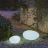 Solar lamp PETRA 40 and 60 by NewGarden® atmosphere photo lit in cool light