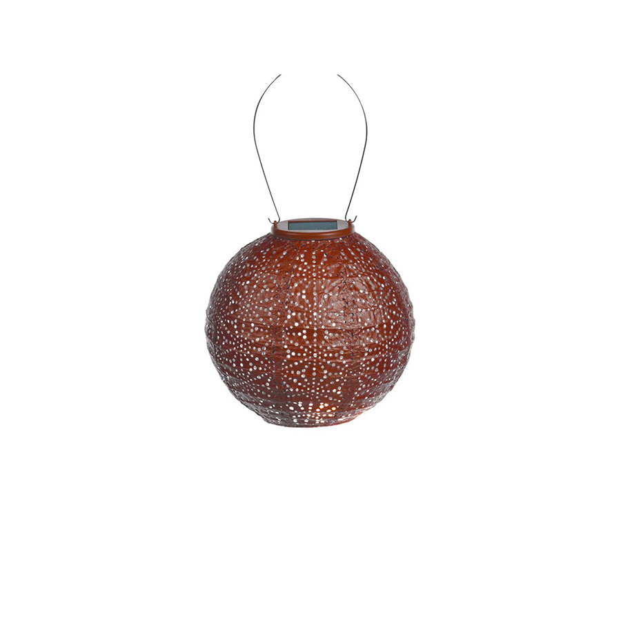 Round solar Lamp Ø20 SASHIKO Copper by Lumiz in the center and on a white background