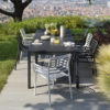 DOGA chair with armrests - Nardi White and anthracite