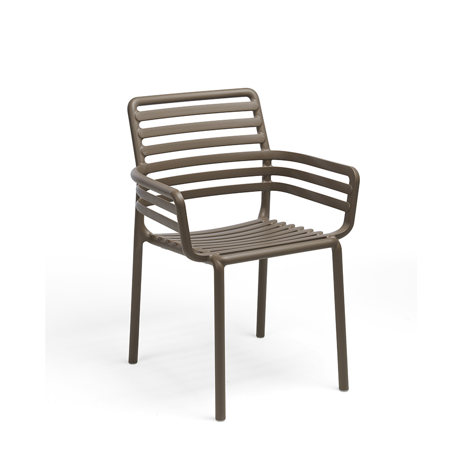DOGA chair with armrests - Nardi Tabacco