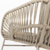 Silla jardín MURCIA de 4 Seasons Outoor® detalle del lateral izquierdo del reposabrazos sobre fondo blanco