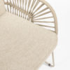 Silla jardín MURCIA de 4 Seasons Outoor® detalle del reposabrazos sobre fondo blanco