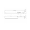 Tramontina Churrasco Black Line Knife 28 Measures Made of darkened stainless steel and wooden handle.