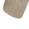 Prado Barrel 240cm Latte dining table by 4SO. Features a stainless steel frame with a latte powder-coated finish (a toasted beige or café au lait color) and a ceramic top. Buy it at De Tropen, your expert in garden and patio furniture. Photo shows a close-up of the tabletop from above.