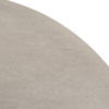 Donato garden table by 4SO. Made of aluminium finished with latte-coloured powder coating, a trendy café-au-lait or toasted beige tone, and tempered glass printed with ceramic motifs in grey tones. Find it at De Tropen, official supplier of 4 Seasons Outdoor in Spain. Top-down view on a white background, showing the tabletop.