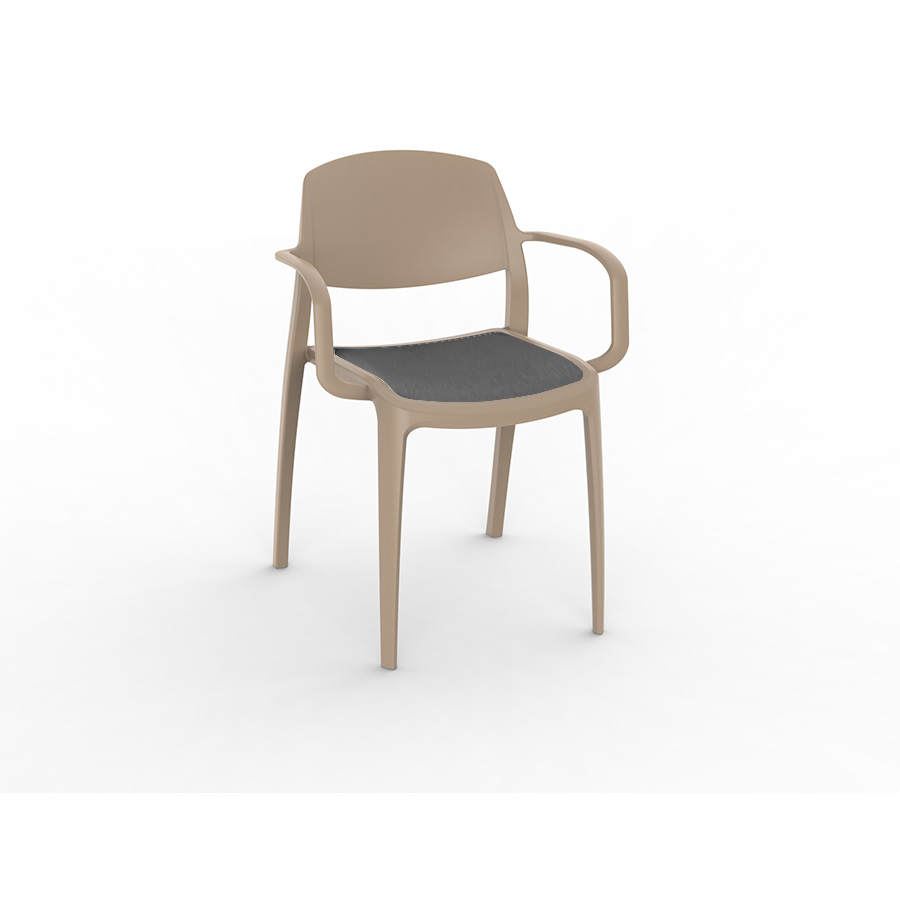 Smart upholstered chair Sand Coal - Resol - De Tropen