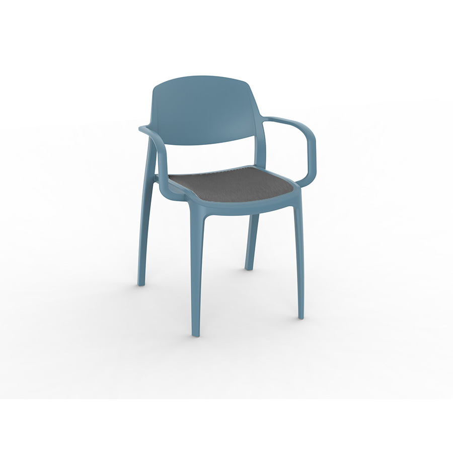 Smart upholstered chair Retro Blue Coal - Resol - De Tropen
