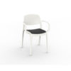 Smart upholstered chair White Black - Resol - De Tropen
