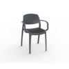 Smart upholstered chair Dark Grey Black - Resol - De Tropen