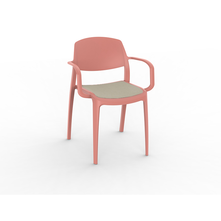 Smart upholstered chair Terra Cotta Linen - Resol - De Tropen