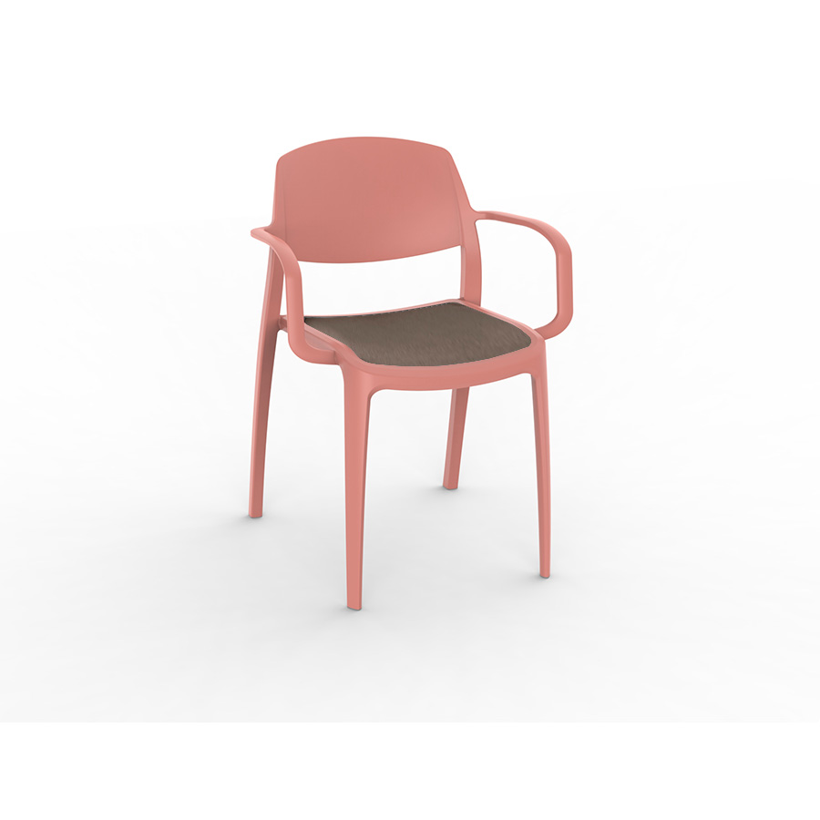 Smart upholstered chair Terra Cotta Taupe - Resol - De Tropen