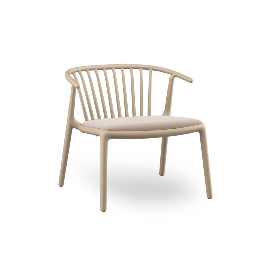 Sillón Woody Tapizado Arena Lino - Resol - De Tropen