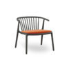 Sillón Woody Tapizado Negro Calabaza - Resol - De Tropen
