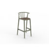 Taburete Woody Tapizado Gris verdoso Taupe - Resol - De Tropen