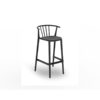 Taburete Woody Tapizado Negro Carbon - Resol - De Tropen