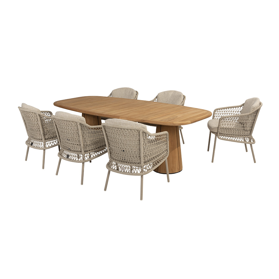 Capri Barrel Puccini Garden Dining Set - 4SO - De Tropen