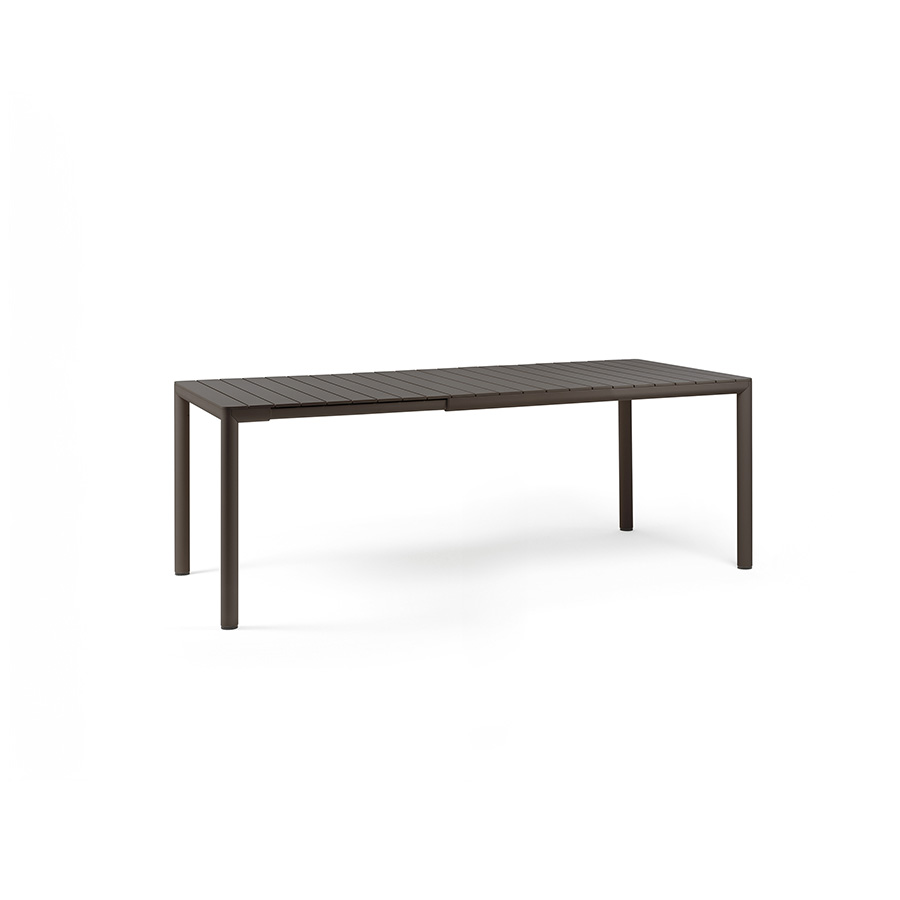 Mesa TEVERE Extensible Antracita de Nardi abierta (147-210) Compra online segura con De Tropen