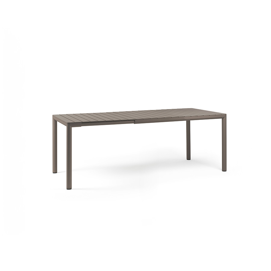 Mesa TEVERE Extensible Tortora de Nardi abierta (147-210) Compra online segura con De Tropen