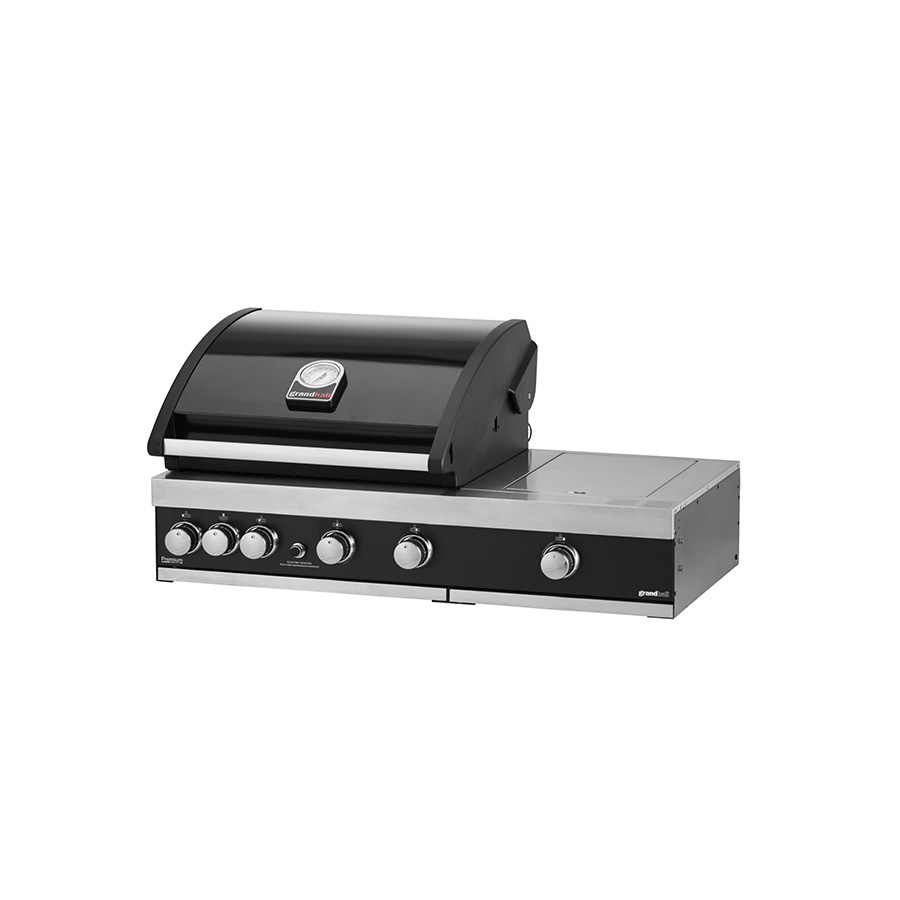 Barbacoa Gas Premium Plus G4 de GrandPro Elegante, eficiente y resistente. 4 quemadores, un fuego adicional y el quemador de infrarrojos Encuéntrala en De Tropen al mejor precio.