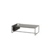 Mesa Centro Atlas de 4SO Hecha de aluminio pintado en antracita y tablero cerámico con teca. Encuéntrala en De Tropen al mejor precio. Compra online segura y envío rápido.