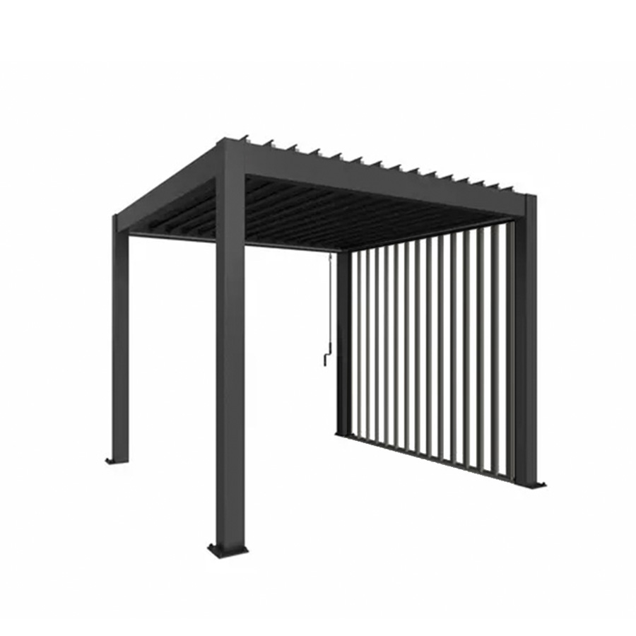 Biohort Bioclimatic Pergola Slatted Wall. Find it at your outdoor furniture expert: De Tropen, the largest garden furniture store in Malaga.