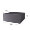 Dining Set Cover 150x200x85 - Platinum - De Tropen
