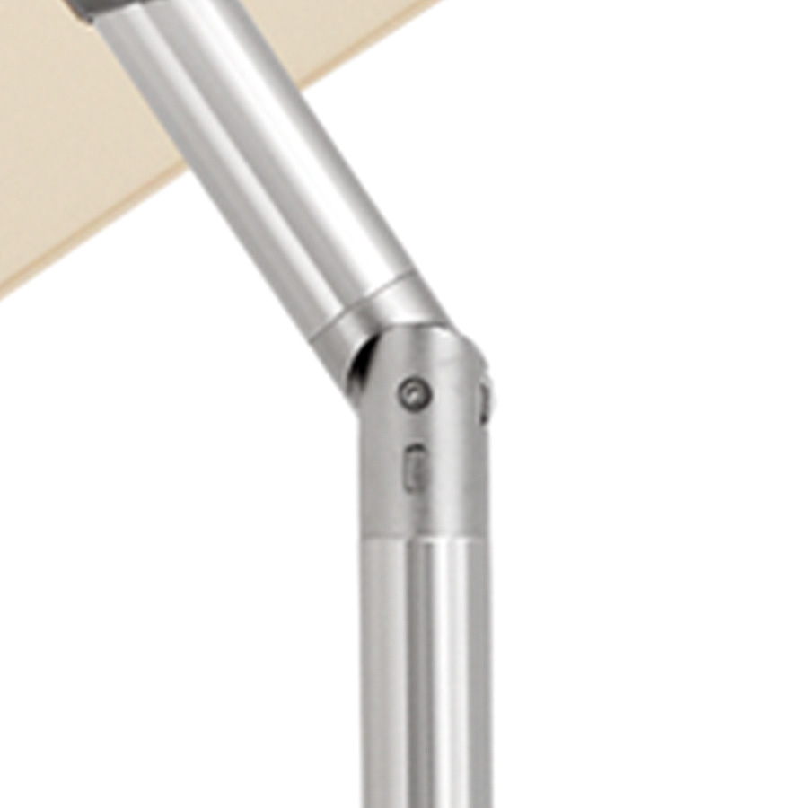 Detalle inclinación de la Sombrilla Alu Smart de Glatz. Encuéntrala en la mayor tienda de muebles de exterior: De Tropen ¡y al mejor precio!