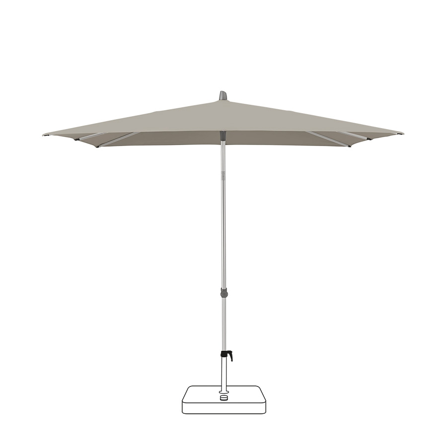 Sombrilla Alu Smart Pale Grey 156 de Glatz. Encuéntrala en la mayor tienda de muebles de exterior: De Tropen ¡y al mejor precio!