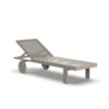 Ecru Gatsby sun lounger by Vondom. Designed by Ramon Esteve. Find it at De Tropen, the largest garden furniture store.