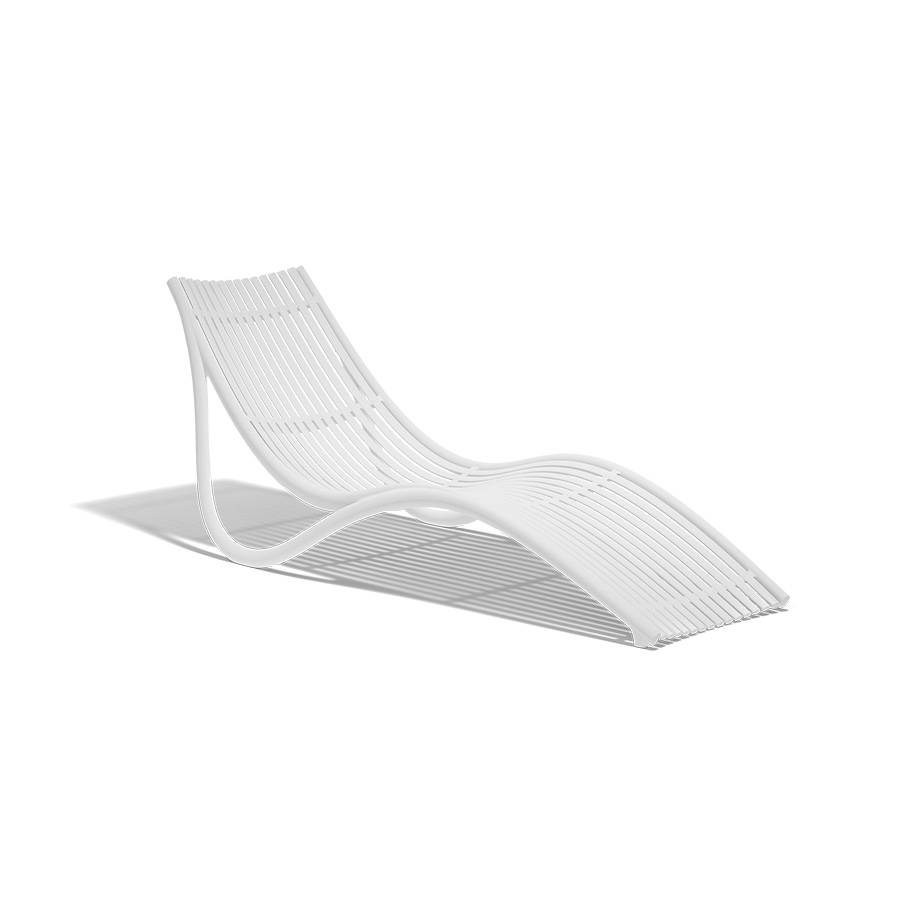 Ibiza White sun lounger by Vondom. Designed by Eugeni Quitllet. Find it at De Tropen, the largest garden furniture store.