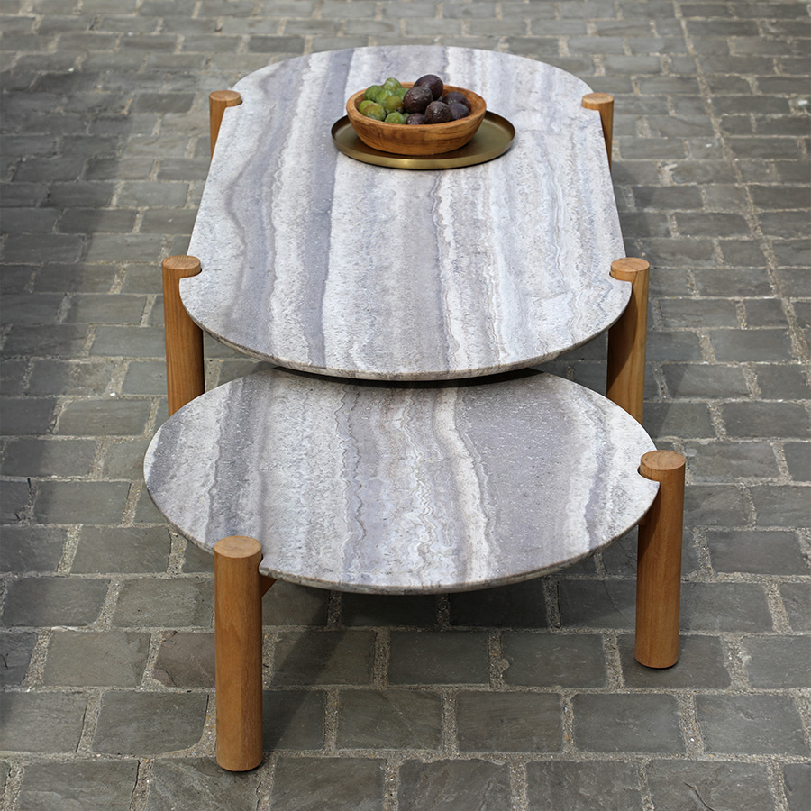 Mesa de centro Orbit de Pebl Encuéntralo en la mayor tienda de muebles de exterior, terraza y jardín: De Tropen ¡y al mejor precio!